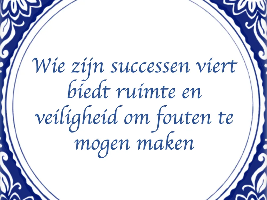 Als Agile-enthousiast sta ik helemaal achter het statement “Fail early”. En om dan maar gelijk míjn interpretatie erbij te geven: dit betekent wat mi…